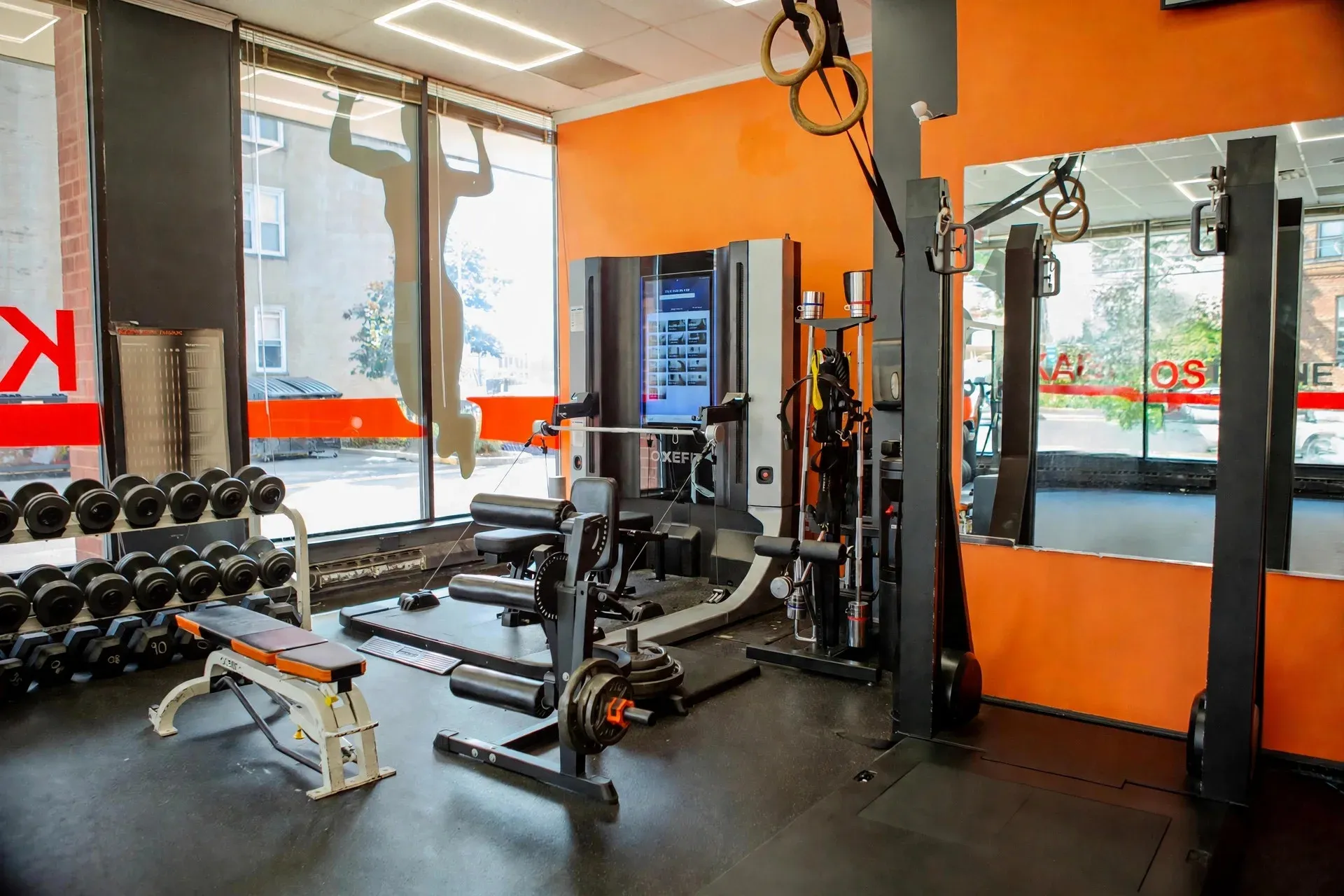 The Kaeos Fitness strength floor on Grand Ave